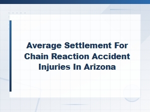 Average Settlement for Chain Reaction Accidents in Az